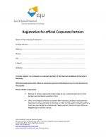 Registration for official corporate partners